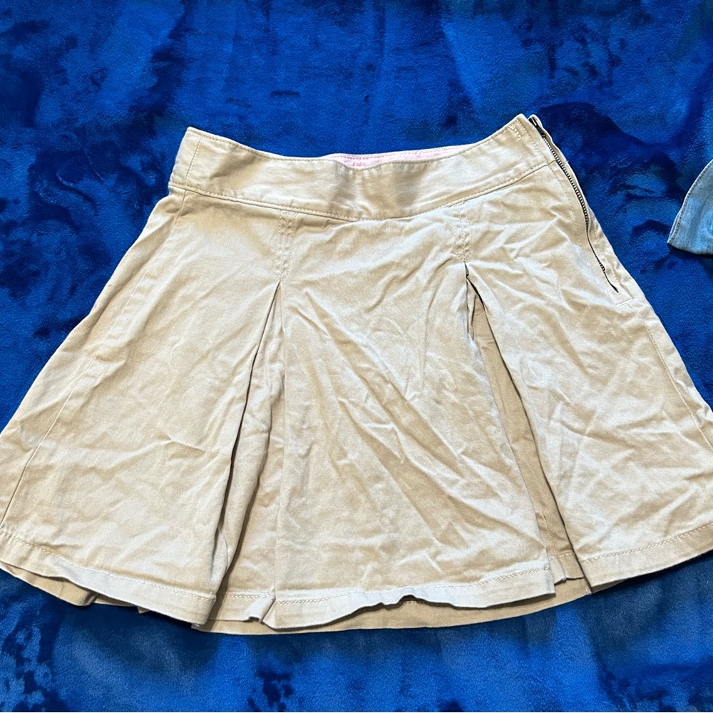 Gap Tan Pleated Skirt